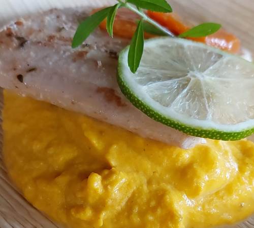 Iguane House villas & Micro Spa plat du dîner by cheffe Laurence