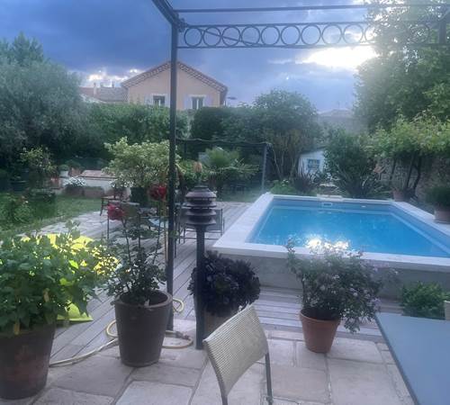 La piscine de notre maison en Provence Vaucluse Lapalud-galerie