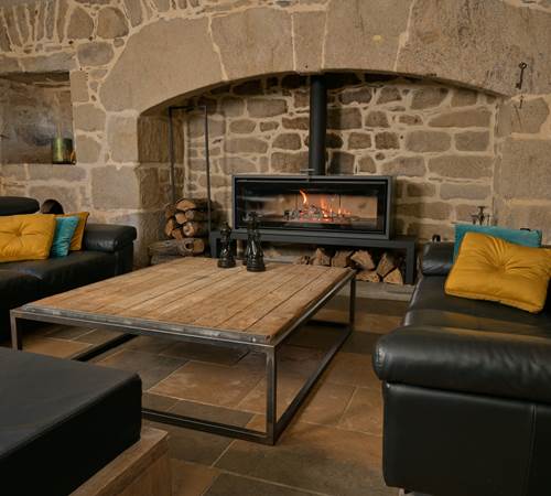 Domaine du Vidal - Le salon au coin du feu-galerie