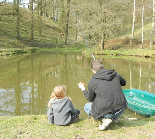 Etang poissoneux pour expérimentation aprés visite du lac de Virelles