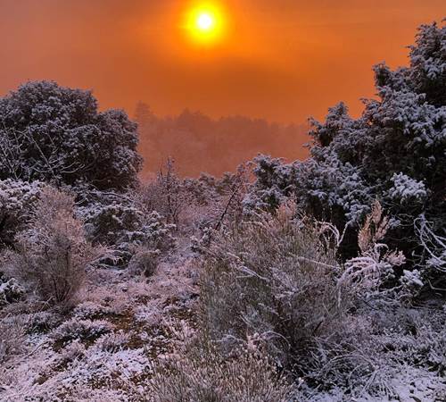 Le Vieil Aiglun en hiver-photo-page