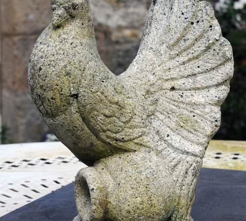 Colombe en pierre reconstituee-galerie