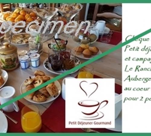 specimen carte cadeau brunch petit dejeuner gourmand au Ranch des Lacs 87120-photo-page