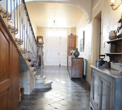 Maison en Provence de charme  - Entrée ocre beige  - Lapalud - Vaucluse-galerie