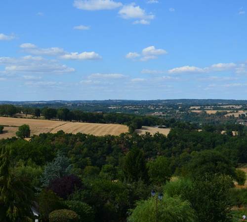 Superbe panorama depuis le manoir-galerie