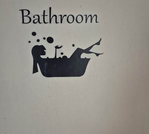 Porte de la salle de bain.-galerie