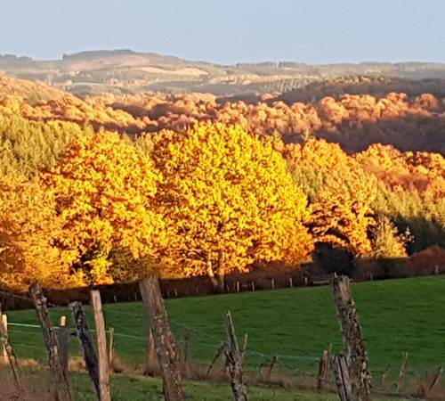 lumières d'automne couché de soleil Le Ranch des Lacs  hotel de charme-photo-page