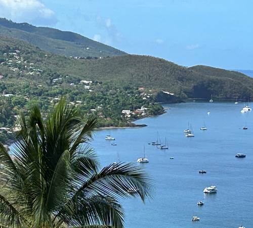 Vue plage de malendure depuis la terrasse
