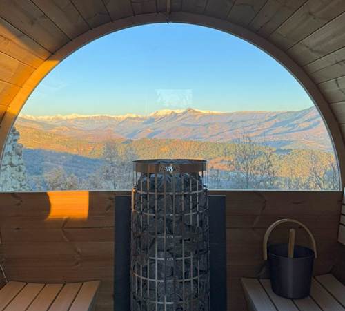 Le sauna avec vue vers les Alpes-galerie