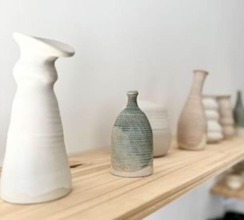 Belles réalisations en poterie Atelier LM Céramique Lagnes Provence
