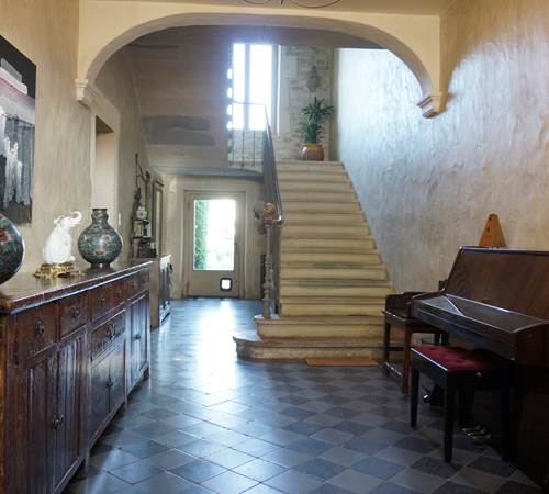 Maison en Provence de charme  - Entrée ocre beige  - Lapalud - Vaucluse-galerie