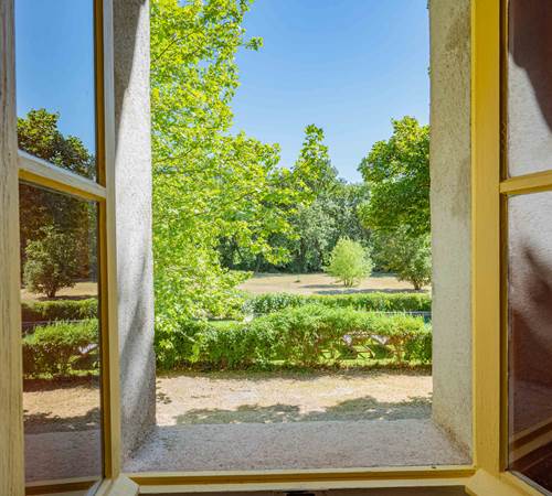 Vue sur le jardin-galerie