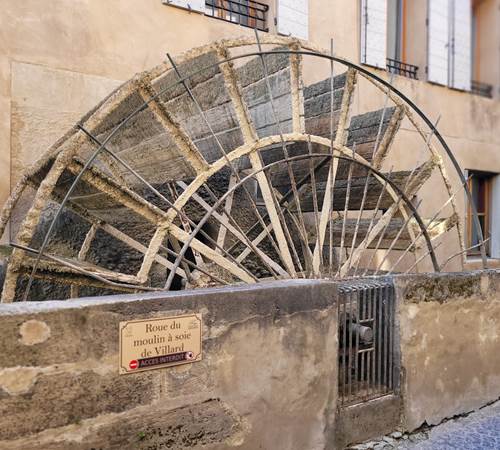 Roue du moulin à soie de Villard