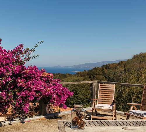 Terrasse chambre Calcatoggio-galerie