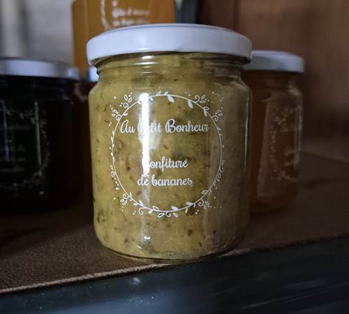 Confiture de bananes et menthe.