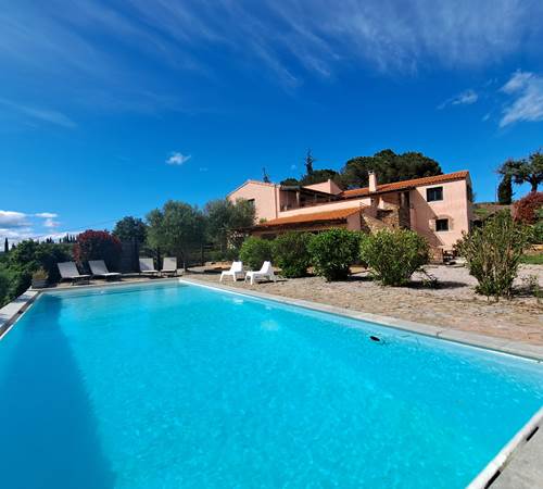 Vue piscine mas