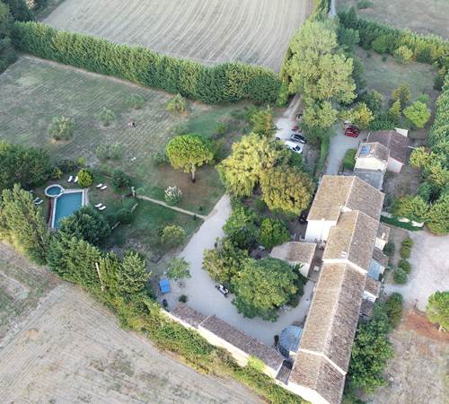 Vue aérienne - Justin de Provence à Orange-photo-page