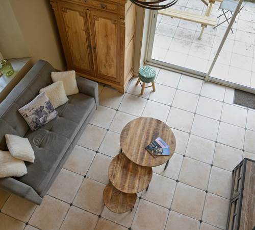 Le Gite La Bergerie - Vue de la mezzanine-galerie