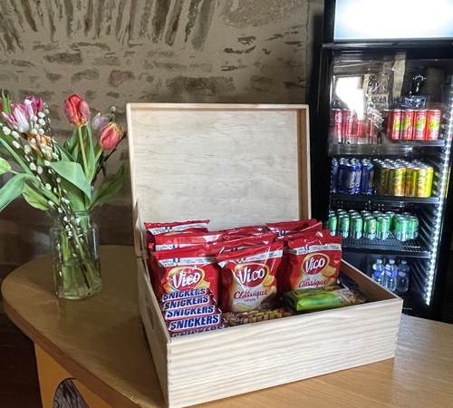 Vente de boissons et gourmandises Gîte d'étape Le Ty Bihui Bretagne-photo-page