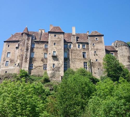 Le Château de Boussac, construit au XIIème siècle ; George Sand y a séjourné à plusieurs reprises-photo-page
