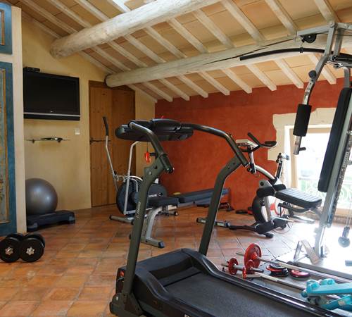Maison en Provence de charme  - Salle de sport ocre rouille  - Lapalud - Vaucluse-galerie