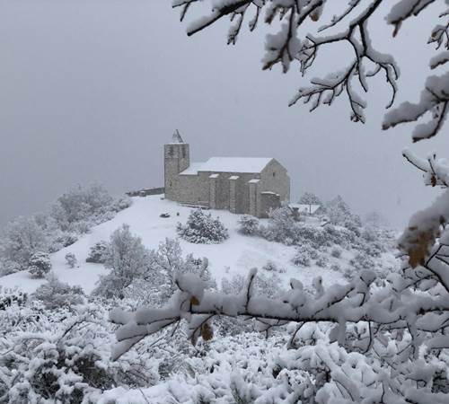 Le Vieil Aiglun en hiver-photo-page