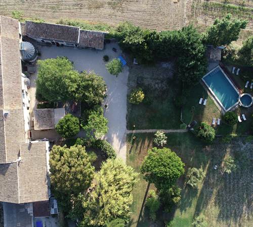 Vue aérienne - Justin de Provence à Orange-photo-page