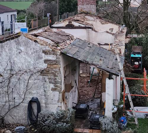PENDANT LES TRAVAUX