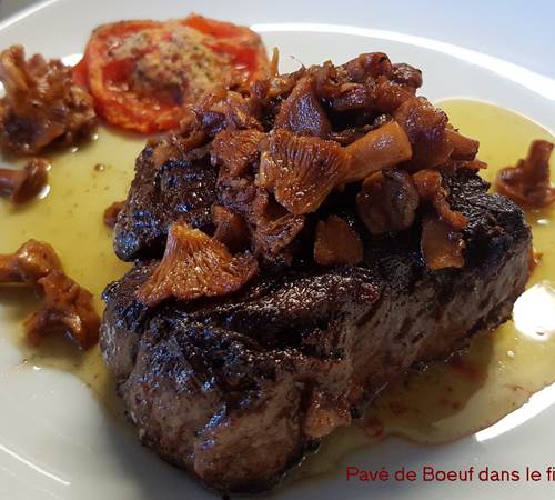 pavé de boeuf dans le filet race limousine Menu du Chef Le Ranch des Lacs-photo-page