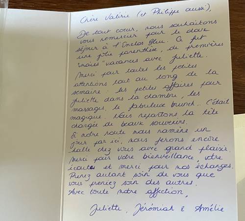 Jolie carte de remerciements