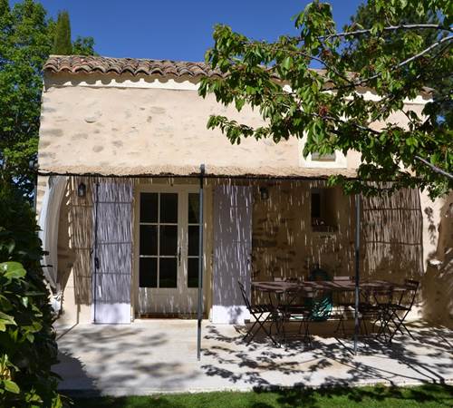 Terrasse privative du gîte-galerie