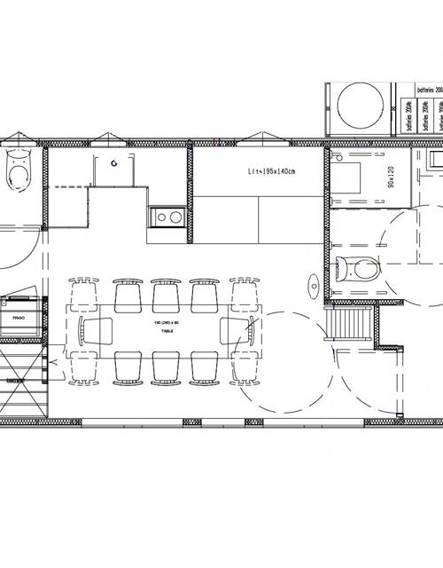 Cabane du Cerf, plan du bas