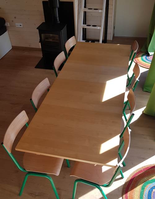 Cabane du Cerf, salle à manger