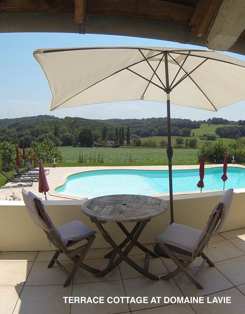 Terrace Cottage - vue depuis la porte