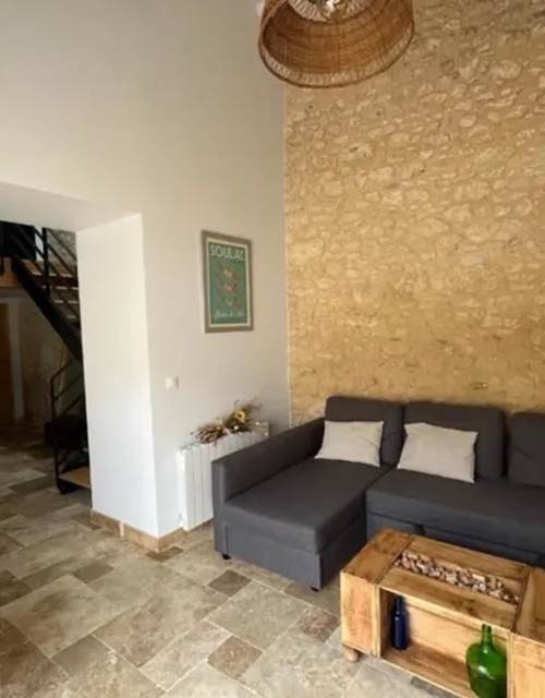 Le canapé-lit - La Fon du Berger gîte en Haut-Médoc - Pauillac