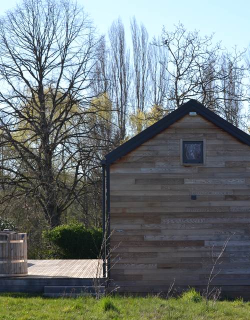 Cabane du Renard, extérieur et terrasse