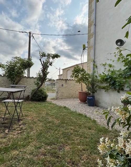 Jardin privatif- Château La Fon du Berger gîte en Haut-Médoc et Pauillac
