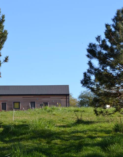 Cabane du Renard, vue du parc