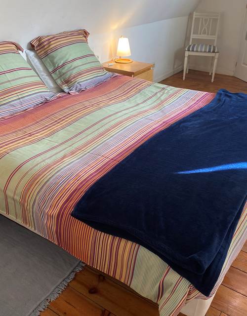 La chambre Bleu à l'étage avec lit 180cm