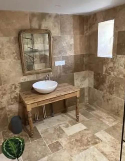 Salle de bain - La Fon du Berger gîte en Haut-Médoc - Pauillac