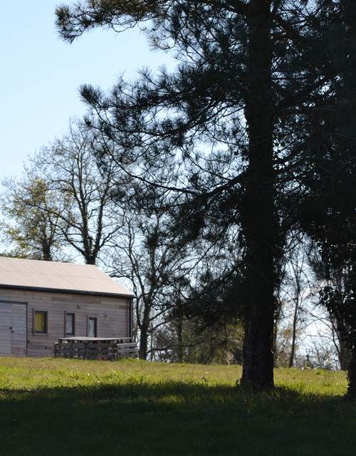 Cabane de l'Ecureuil, vue du parc