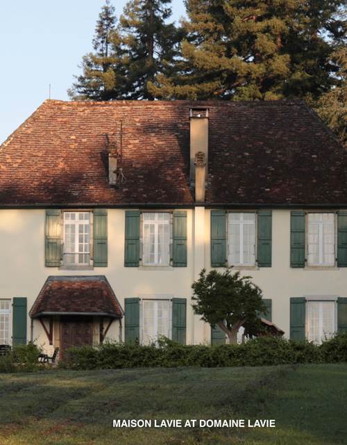 Maison Lavie from the field