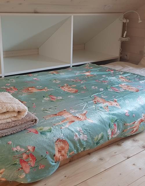 Cabane du Cerf, lit simple du haut