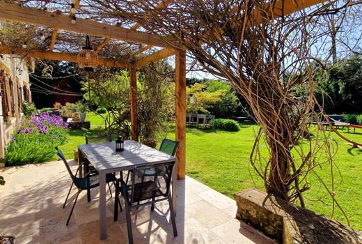 terrasse ombragée plein sud