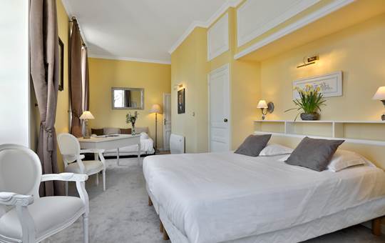 Chambre Jaune château - 2 ou 3 couchages