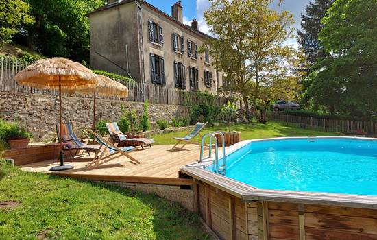 jardin avec piscine