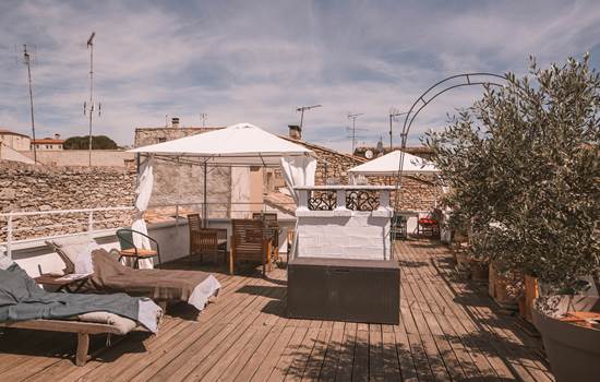 just arrived on the spectacular rooftop