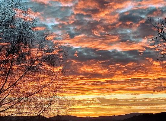 Levé de soleil Le Ranch des Lacs Maison d'hôtes 87120