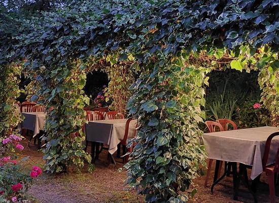 Une climatisation naturelle, tonnelle végétalisée au Ranch des Lacs