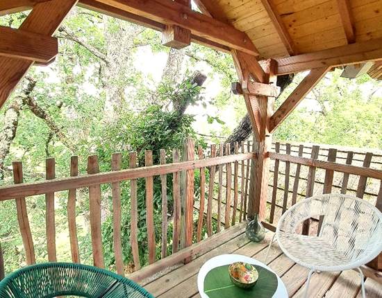 balcon chambre verte Grande Cabane INYAQAB